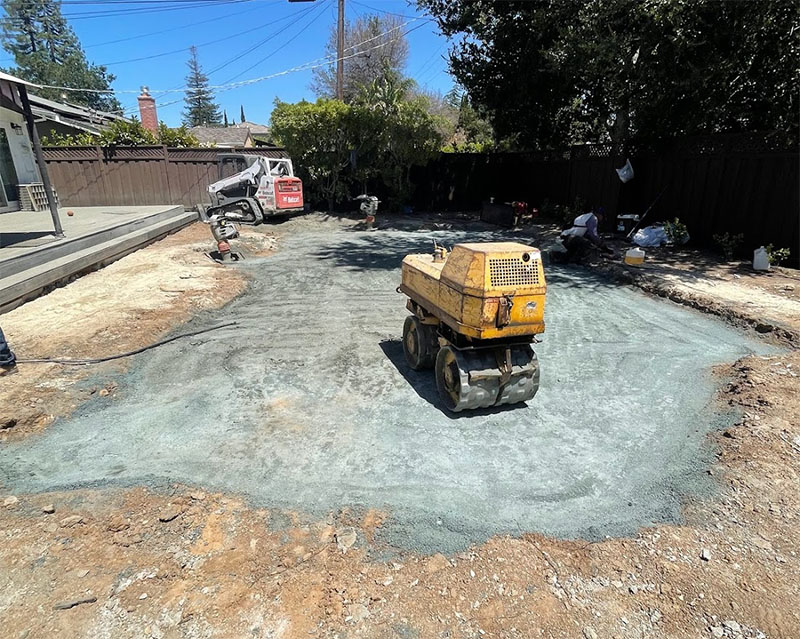 Swimming pool backfill & compaction in San Jose, CA